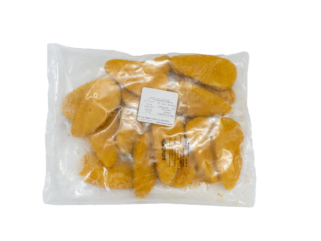 Filets de poulet panes amrogroup.ma Poisson congele surgele Larache Tanger Tetouan Asilah Ksar El Kebir Chefchaouen